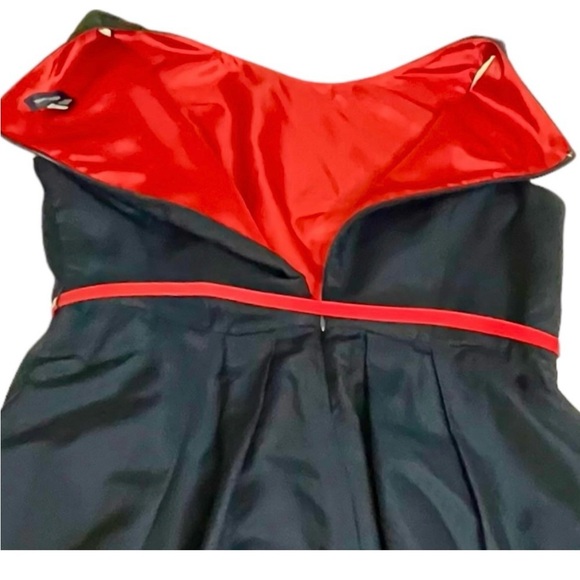 Tommy Hilfiger Sleeveless Navy Blue & Red Belted Dress Fit & Flare Dress Size 10 - Picture 5 of 12